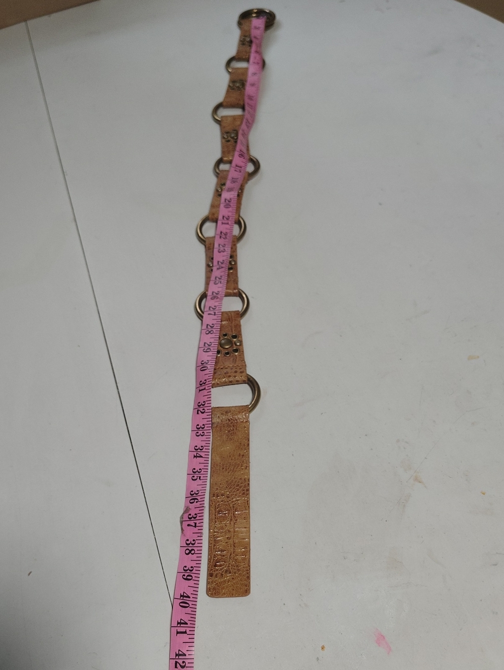 Vintage Guess Leather Studded Double Loop Buckle Belt Country Rodeo Western Y2K - Picture 13 of 15